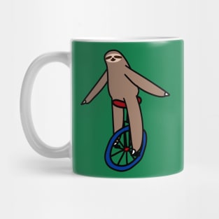 Unicycle Sloth Mug